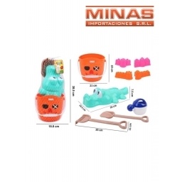 BALDE PIRATA + COCODRILO + 10 ACC.