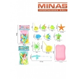 SET DE PESCA RIL +  10 ACCESORIOS.