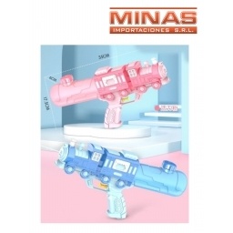 PISTOLA DE AGUA X 35 CM, TREN,2 COLORES.