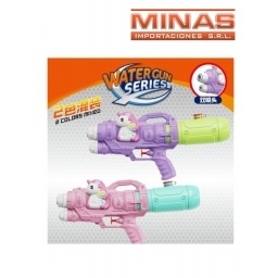 ARMA DE AGUA X 35 CM, 2 CHORROS, UNICORNIO