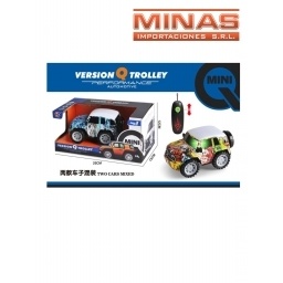 CAMIONETA GRAFFITI A CONTROL  X 15 CM, 2 DIRECC. Y LUCES.