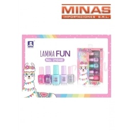 ESMALTES INFANTILES LLAMA X 5 UND.