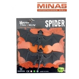 MURCIELAGOS DE GOMA,17 CM X 2 UND.