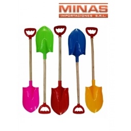 PALA DE PLAYA GRANDE, MANGO DE MADERA X 75 CM.