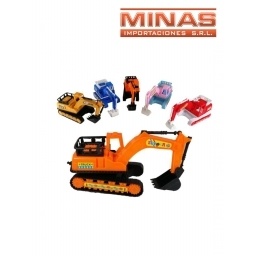 MAQUINA EXCAVADORA CON UNA PALA.