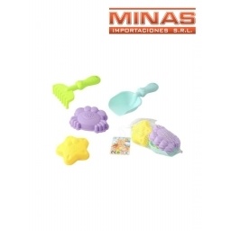 MOLDES PARA PLAYA 4 PCS