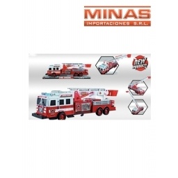 CAMION DE BOMBERO A FRICCION CON LUZ Y SONIDO