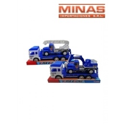 CAMION DE POLICIA CON GRUA 33 X 15 CM