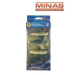 AVIN DE GUERRA 4 PCS 24 X 12 CM