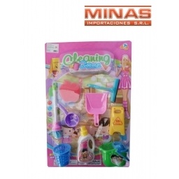 SET DE LIMPIEZA X 9 PCS, 44 CM X 30 CM.