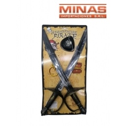 ESPADAS DE PIRATAS 40 X 25 CM