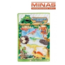 DINOSAURIOS EN BLISTER 43 X 28 CM