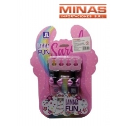 MAQUILLAJE LLAMA  SET ESMALTES.