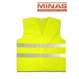 CHALECO DE SEGURIDAD AMARILLO, 3 TALLES.