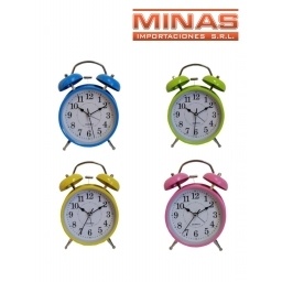 RELOJ DESPERTADOR CAMPANA DE METAL GRANDE