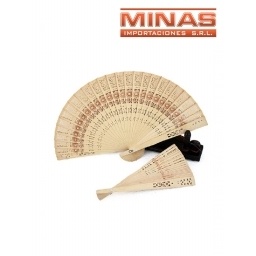 ABANICO DE MADERA DE 20 CM.