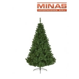 ARBOL STANDARD VERDE X 180 CM, 320 RAMAS,CON BASE DE METAL.
