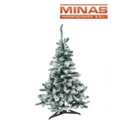 ARBOL STANDARD NEVADO X 180 CM, 350 RAMAS, CON BASE DE METAL.