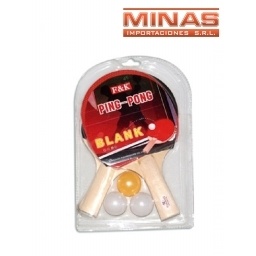 SET PING PONG 2 PALETAS + 3 PELOTAS.