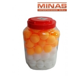 PELOTAS DE PING PONG X 60 PCS,SURTIDAS,BLANCA Y NARANJA.