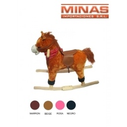 CABALLITO MECEDOR CON LUZ MSICA Y MOVIMIENTO,4 SURTIDOS 74 X 58 CM