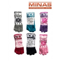 GUANTE BARILOCHE DE DAMA, FORRADO EN POLAR