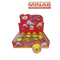 PELOTA DE 6.5 CM CON CARITA X 12 PCS $55 C/U