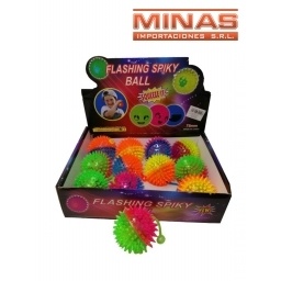 PELOTA DE 7.5 CM CON PINCHOS X 12PCS. 32 X 24 CM $55 C/U