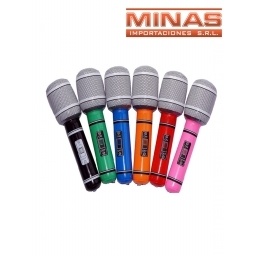 MICROFONO INFLABLE COLORES SURTIDOS 33 CM