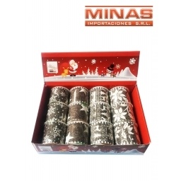 CINTA DE NAVIDAD 6.3CM X 2.7M, 12 PCS 4 DISEOS $90 C/U