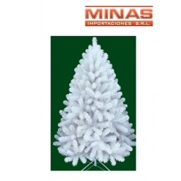 ARBOL PINO BLANCO X 180 CM, 220 RAMAS, CON BASE DE METAL.