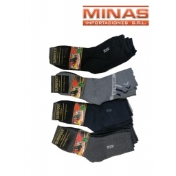 MEDIA DE HOMBRE 3 COLORES X 12 PARES, $ 35 C/U.
