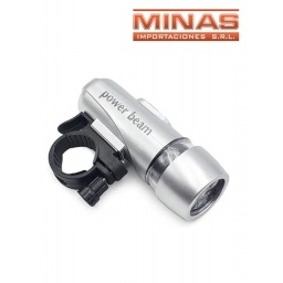 LINTERNA DELANTERA PARA BICI, 10 CM.