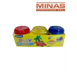 MASAS INFANTILES, 3 COLORES X 55 G CU.