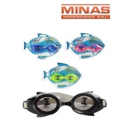 LENTE DE NATACION, VARIOS COLORES.