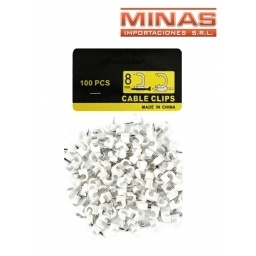 BOLSA X 100 GRAPAS PARA CABLE DE 8