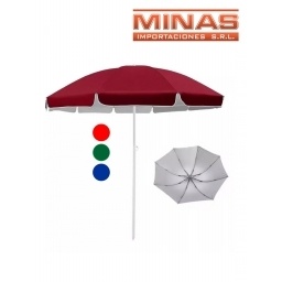 SOMBRILLA X 85 CM  CON FILTRO UV, TRES COLORES.