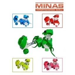 PATINES DE 4 RUEDAS, EN BOLSA PVC, COLORES SURTIDOS.