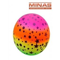 PELOTA DE GOMA DE 9 , COLORES FLUOR .