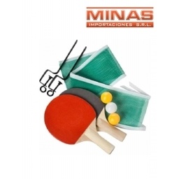 SET DE PING-PONG CON RED +  3 PELOTAS.