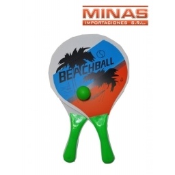 PALETA CON PELOTA PARA PLAYA