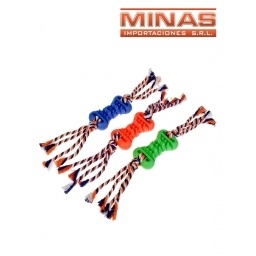 JUGUETE PARA PERRO FORMA DE HUESO.