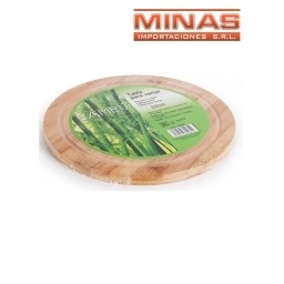 TABLA DE BAMBU REDONDA 29CM X 1.6