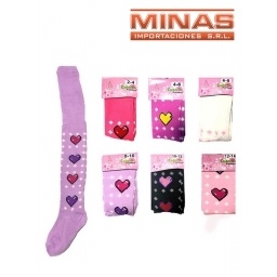 CAN-CAN PARA NIA CON CORAZON X 12 UND, 6 TALLES, $ 100 CU.