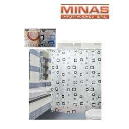 CORTINA PARA BAO 180 X 180CM 4 COLORES BUENA CALIDAD