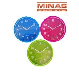 RELOJ DE PARED REDONDO DE 23 CM.