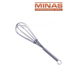 BATIDOR DE ACERO INOX. X 30 CM.