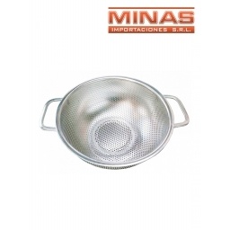 COLADOR DE ACERO INOX. DE 25 CM.