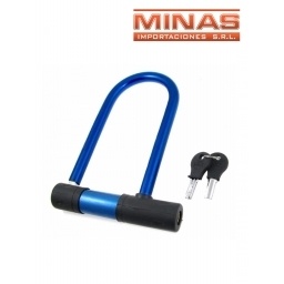 TRANCA U, LLAVE DE COBRE ,20 CM X 14 CM.