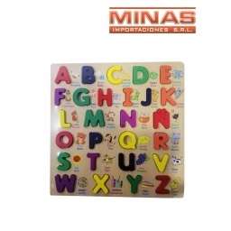 ALFABETO DE MADERA 30 X 30 CM